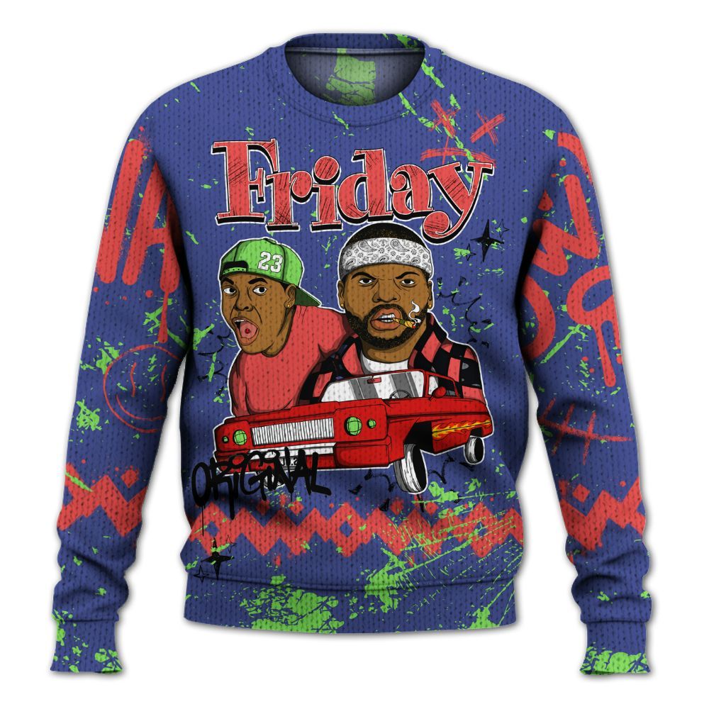 Knitted Sweater To Match KD 4 Nerf - Friday Sneaker Crayon