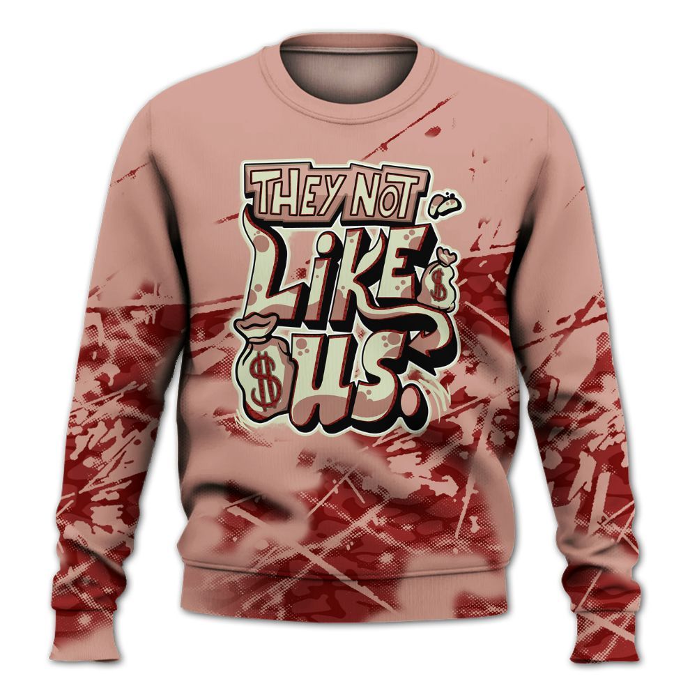 Sweatshirt To Match Valentines Day 3s - Dislike Us Graphic All Over Print