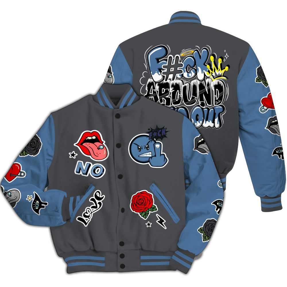 Varsity Jacket To Match Air Max 95 Stash - FK Around Find Out All Over Print