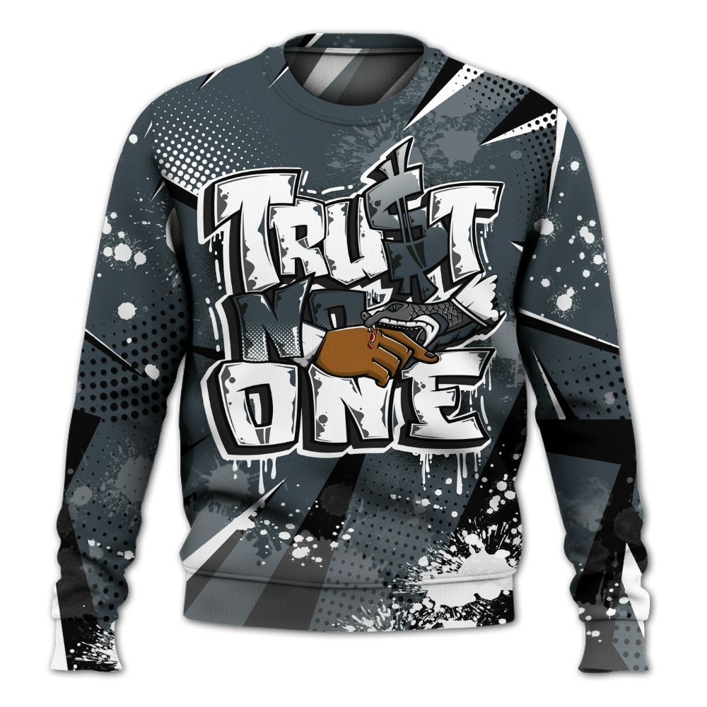 Sweatshirt To Match Air Max Sunder Gore Tex Black - Poly Trust No One Dripping All Over Print