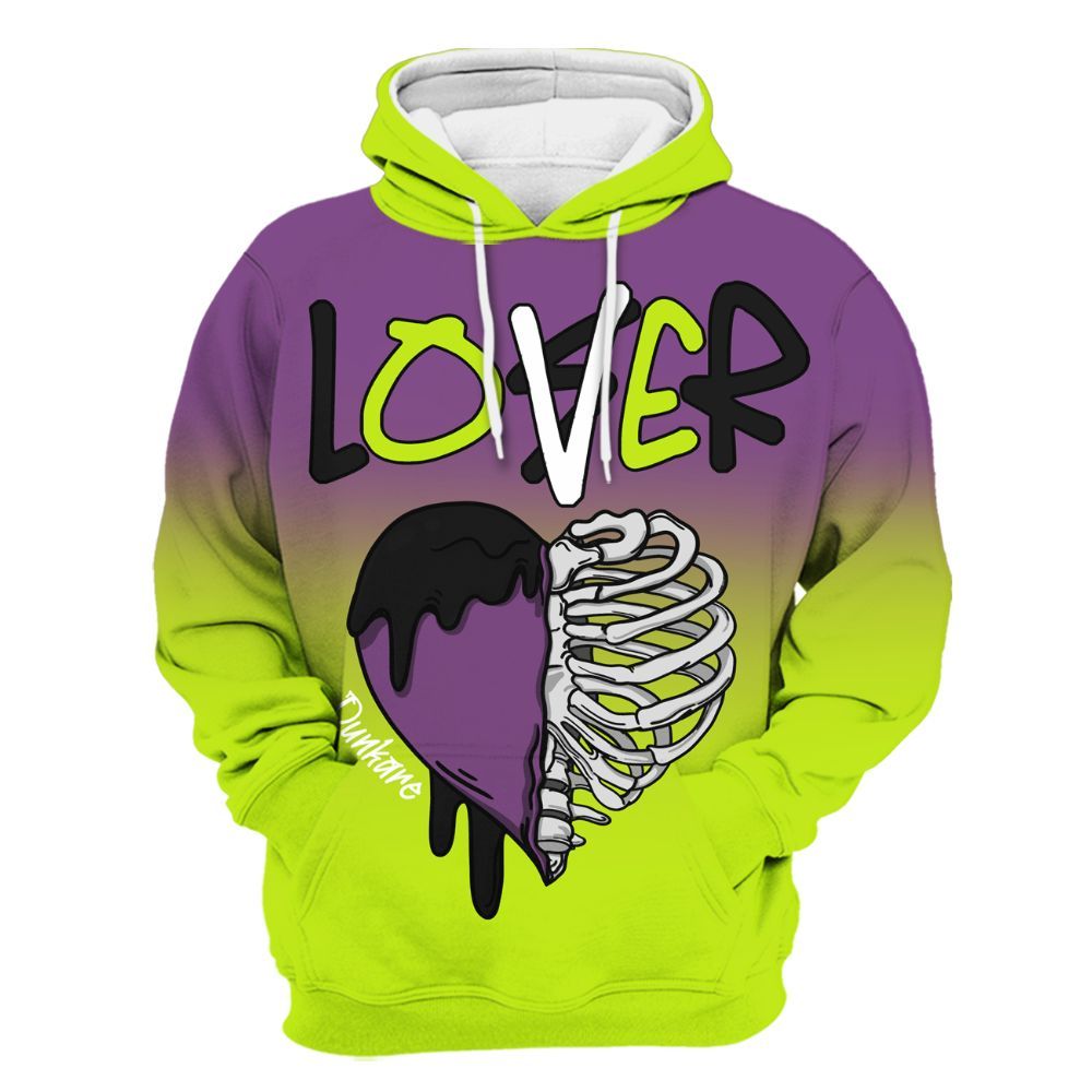 Hoodie To Match GS Black Barely Volt 11s - Loser Lover Dripping All Over Print