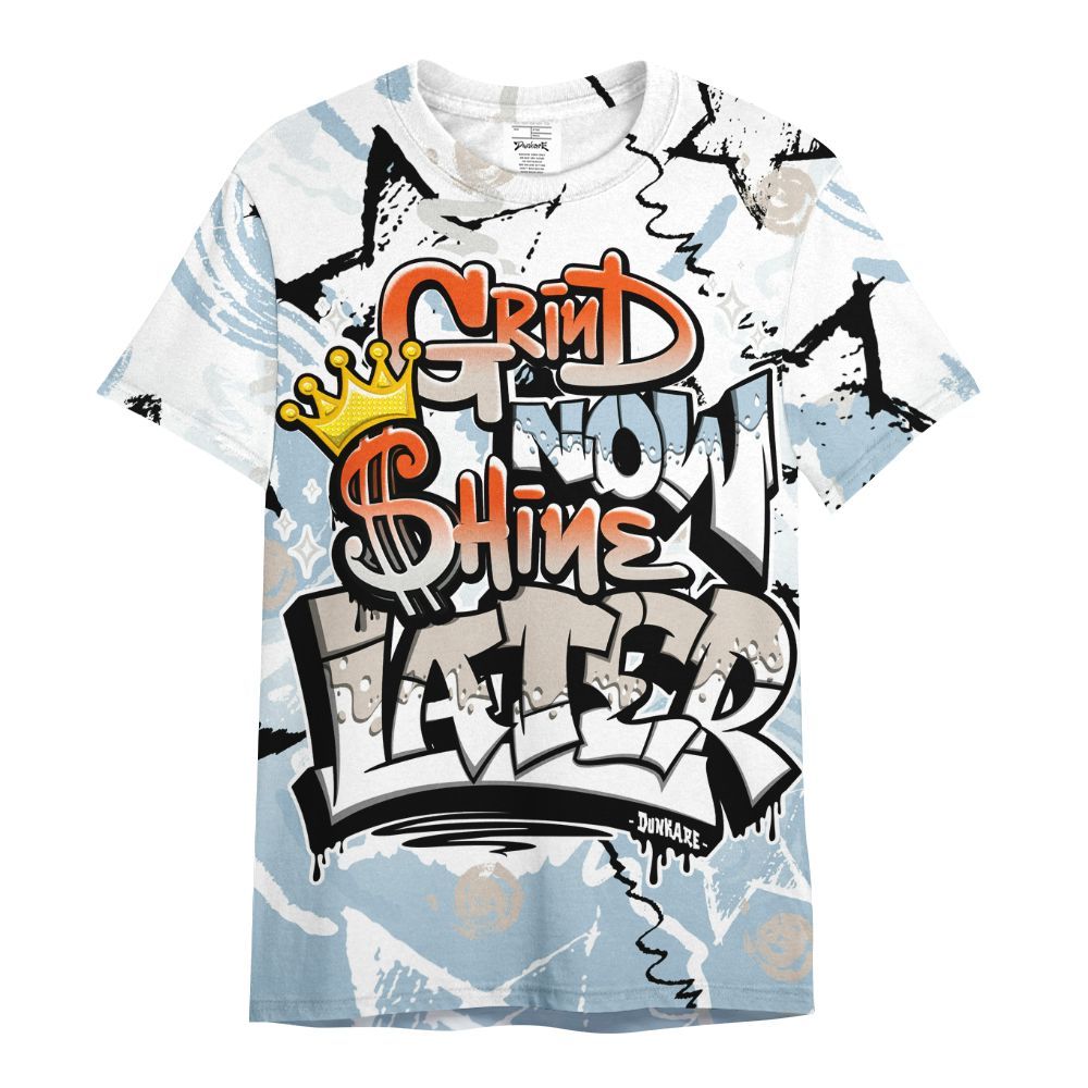Shirt To Match High OG Alaska 1s - Grind Shine Later Drip All Over Print