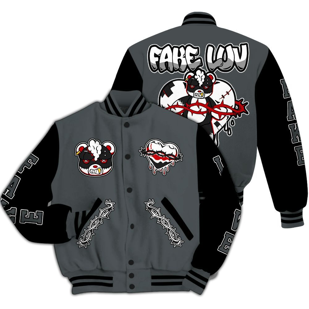 Varsity Jacket To Match Black RM Nigel Sylvester 4s - False Romance Hugz All Over Print