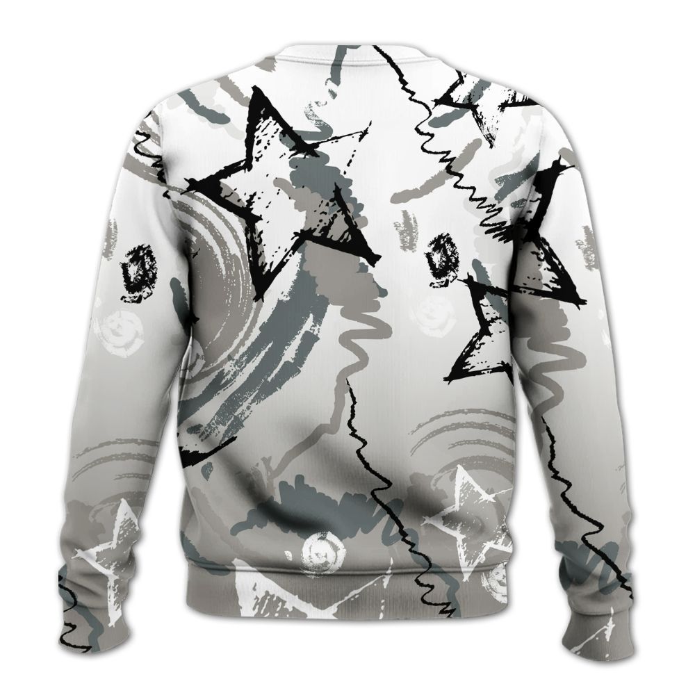 Sweatshirt To Match Cool Grey 9s - Grind Shine Later Drip All Over Print