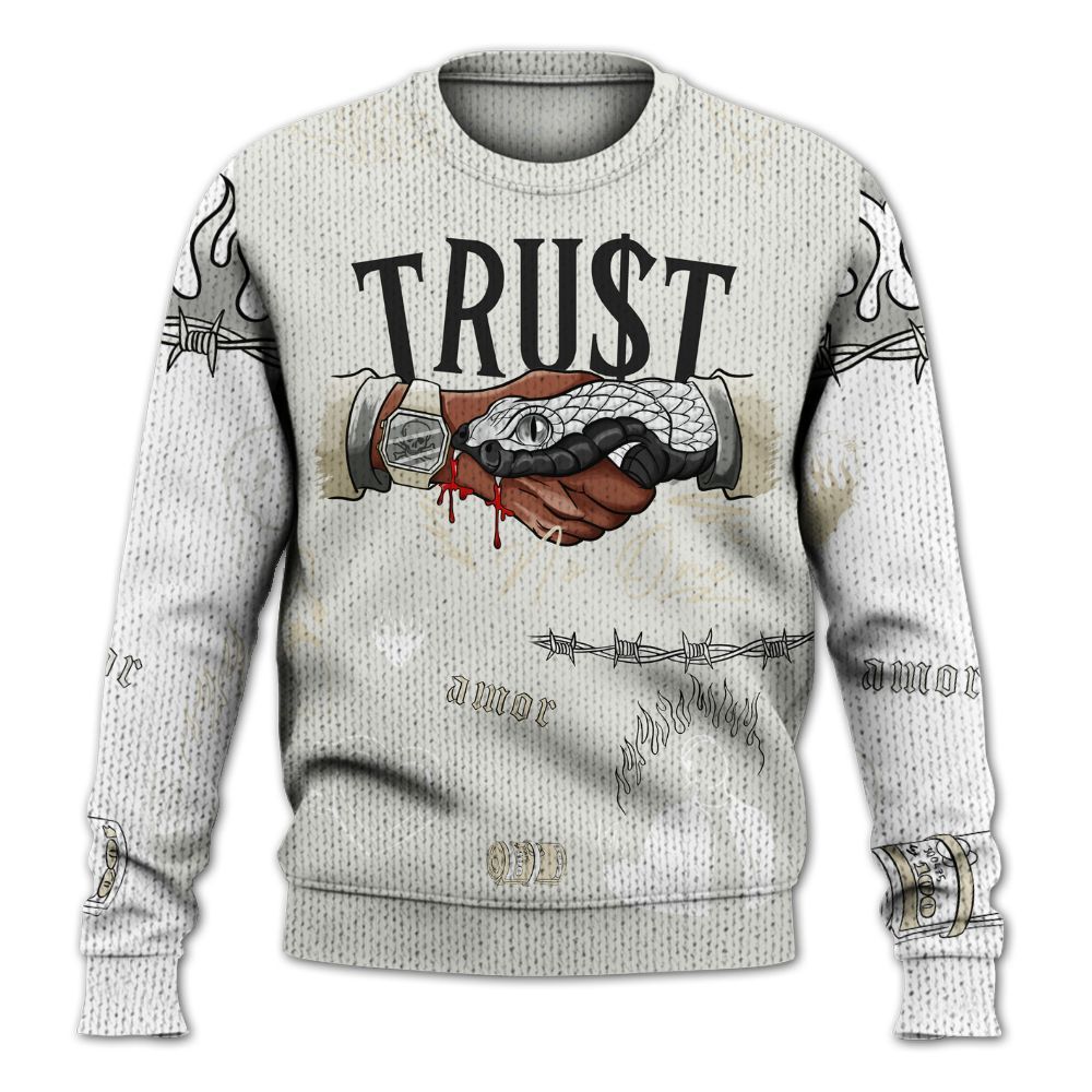 Sweater To Match Grand Finale 11s Shirt, Snake Trust No One Graphic