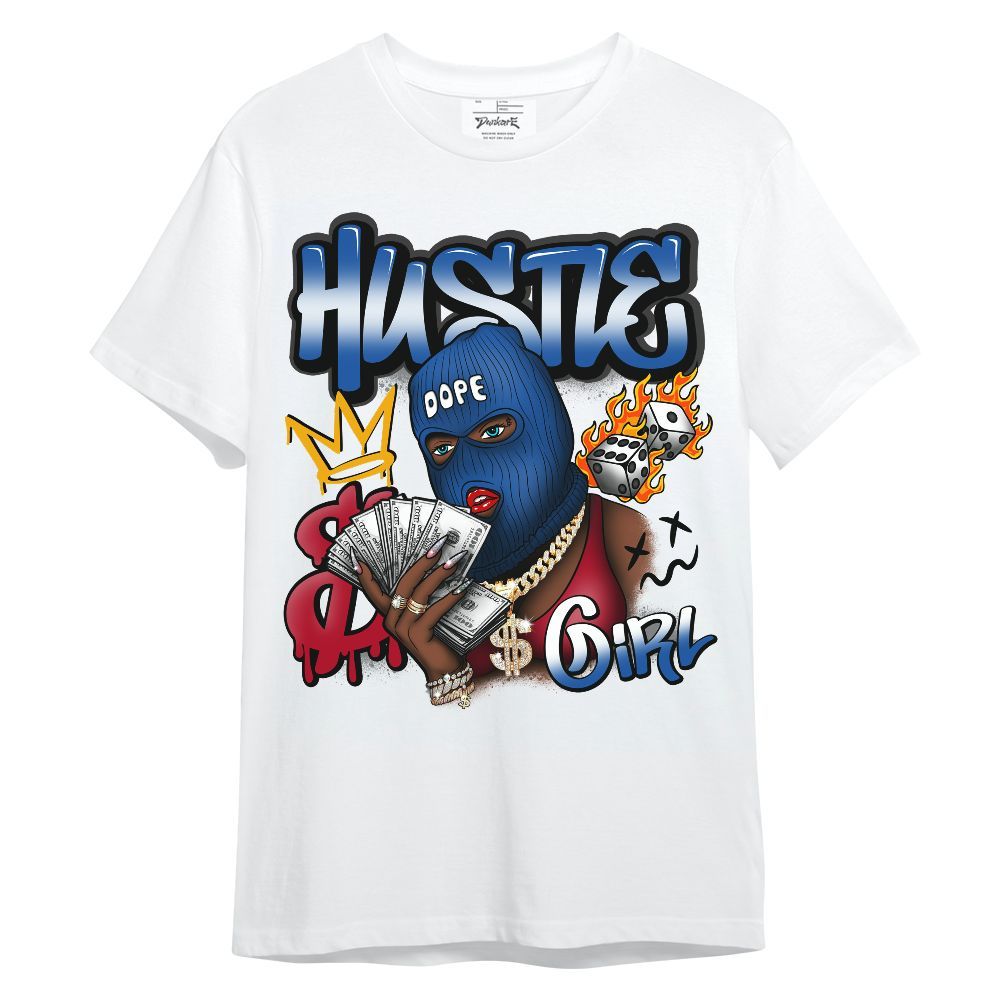 Shirt To Match Air Griffey Max Black Red Navy Blue 1s - Money Hustles Girl Streetwear Unisex Shirt