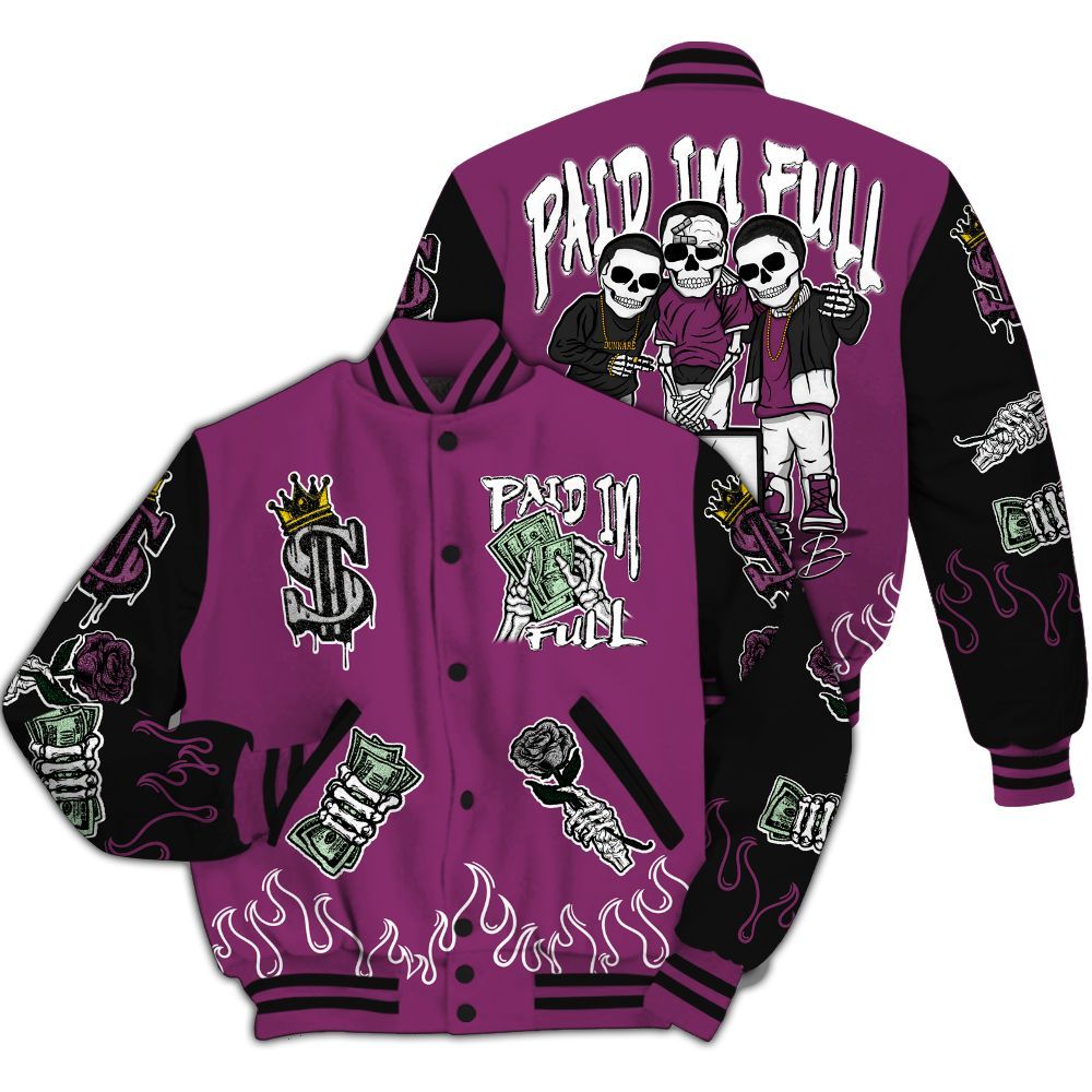 Varsity Jacket To Match Air Max Sunder Gore Tex Bold Berry - Fire Everybody Paid In All Over Print