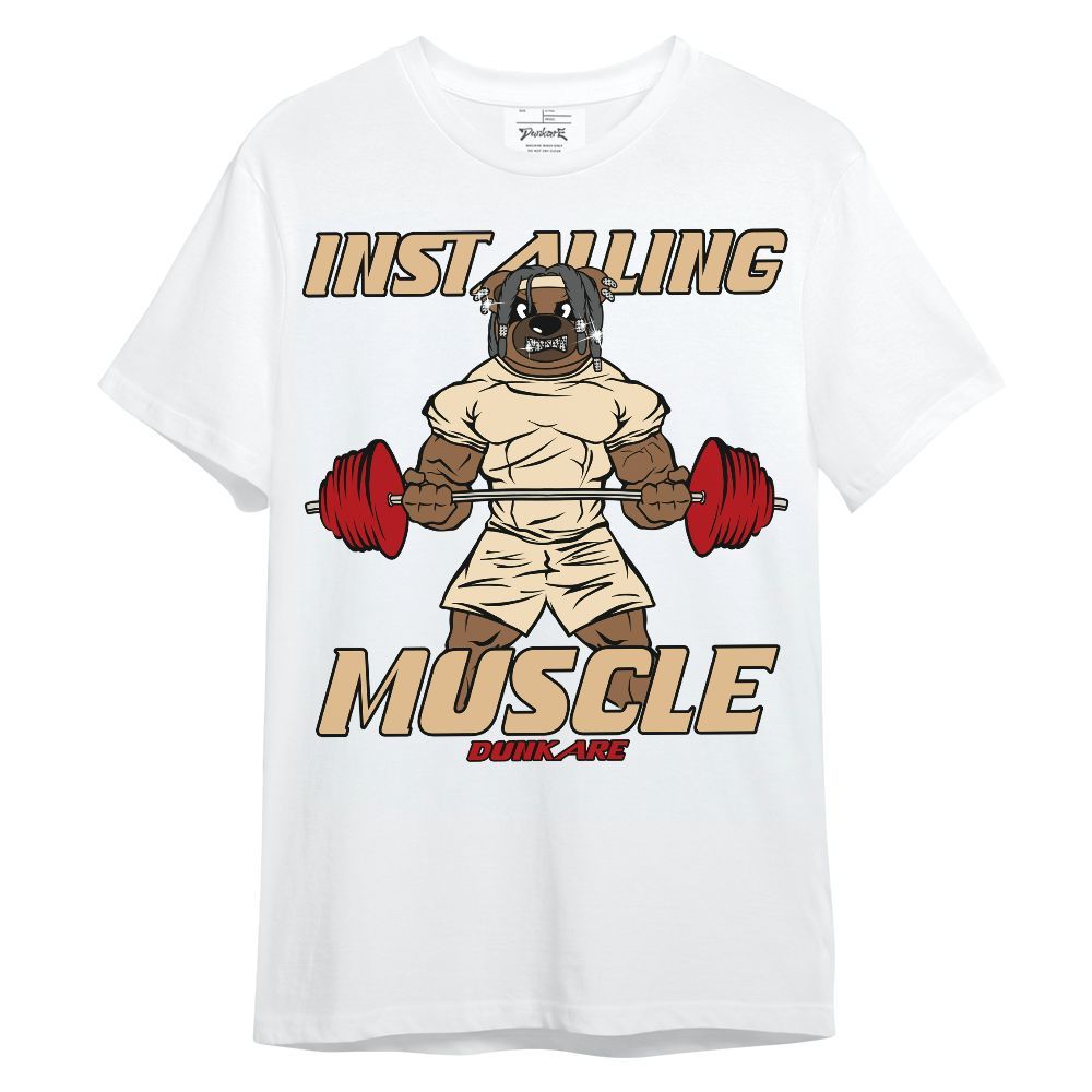 Shirt To Match Dunk Low Strawberry Waffle - Installing Muscle Bear Unisex Shirt