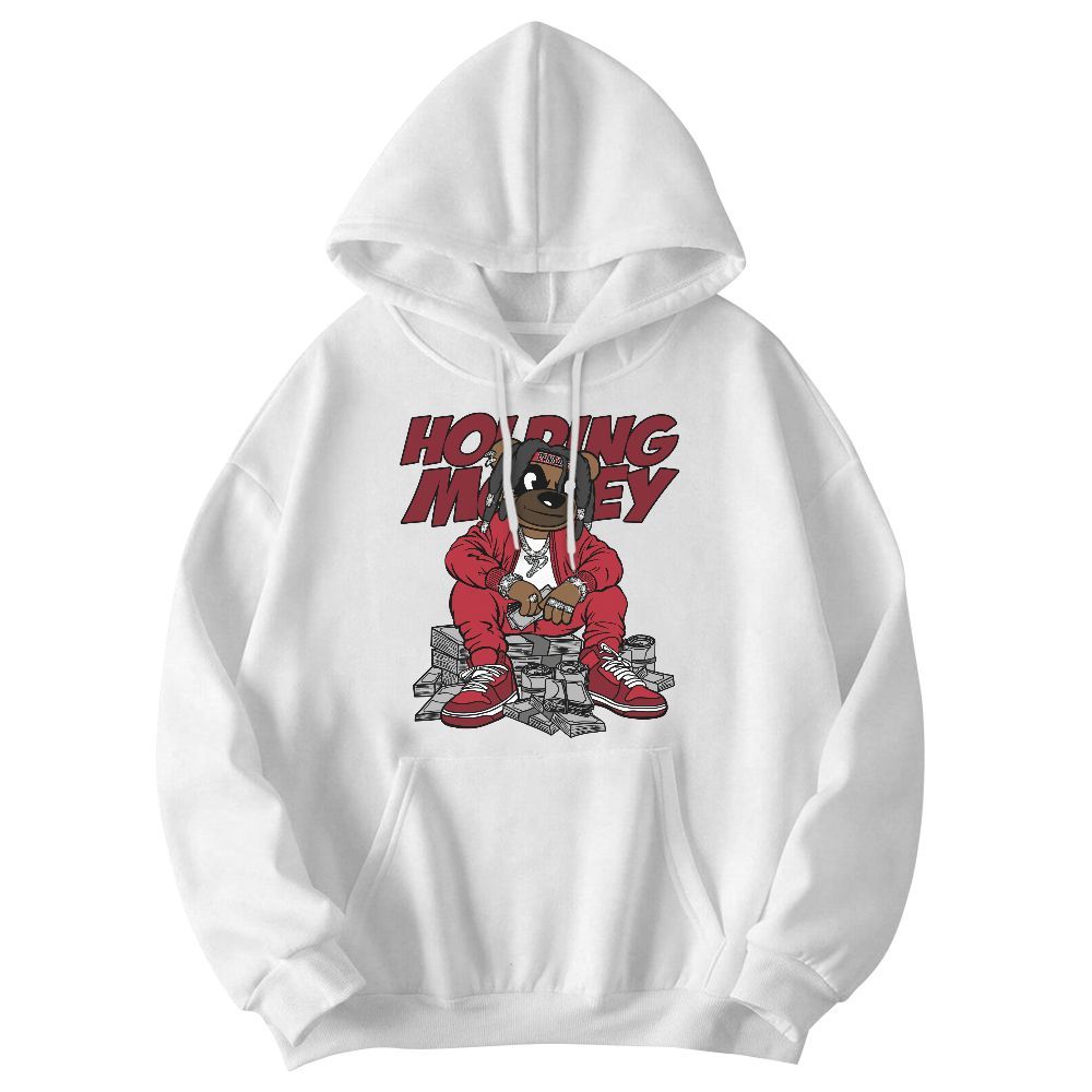Sweatshirt To Match Red Flint 13s - Possessing Moneys Bear Graphic