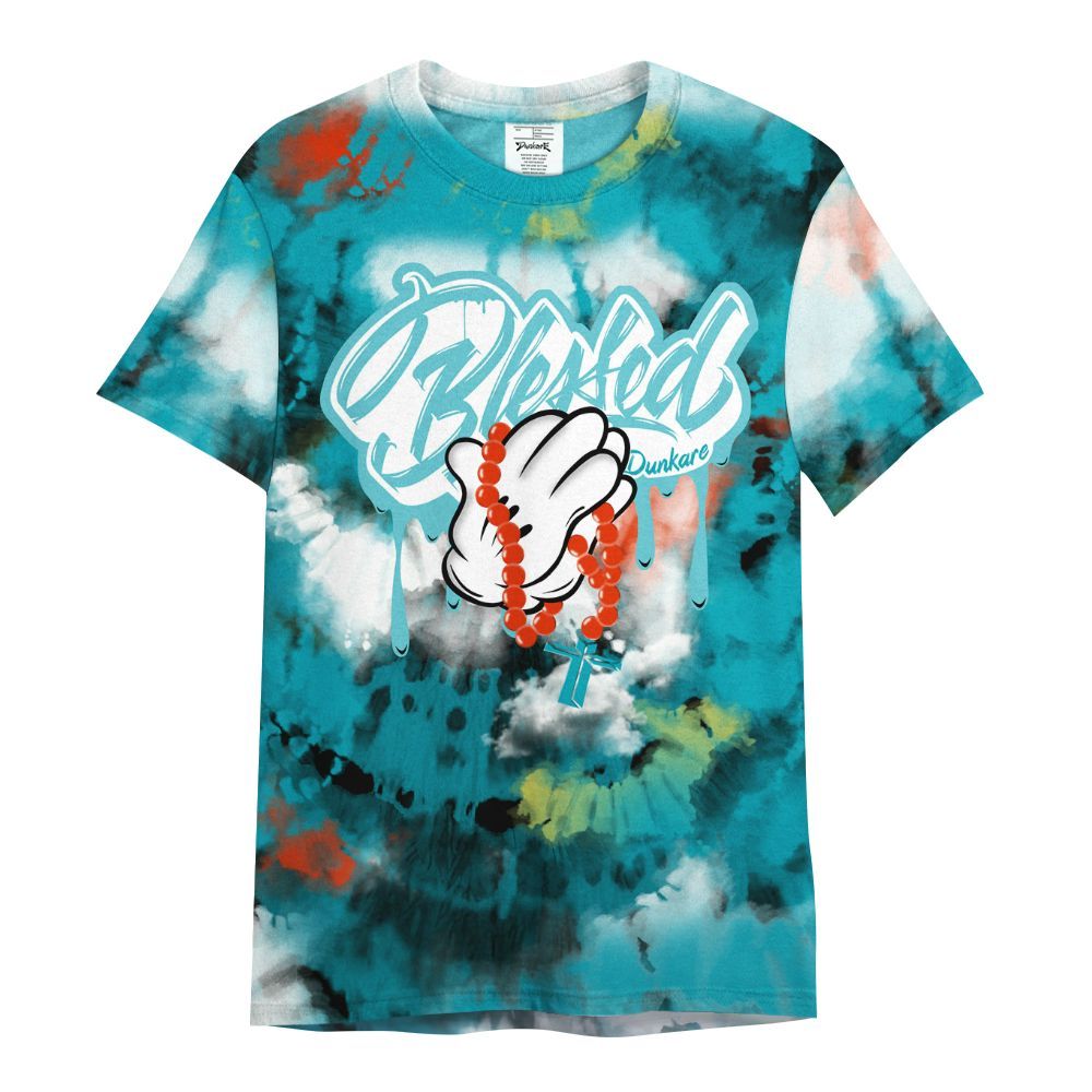 Shirt To Match Dunk Low KD 17 N7 - God Blessed Tie Dye All Over Print