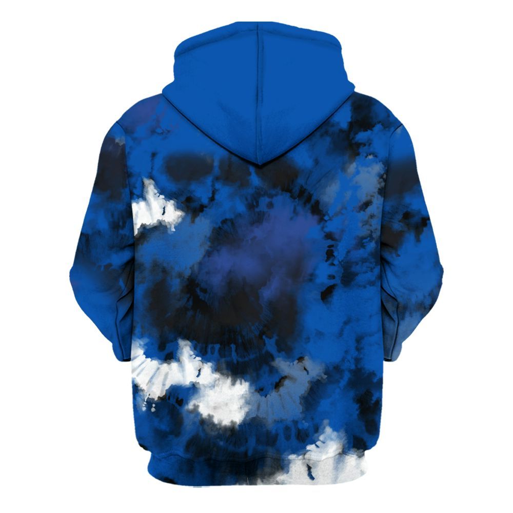 Hoodie To Match Racer Blue 5s - SNEAKER Girl Money Drip Tie Dye All Over Print