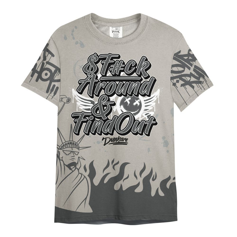 Shirt To Match Dunk Low Appears Oreo - Graphic Fck Around Find Out All Over Print