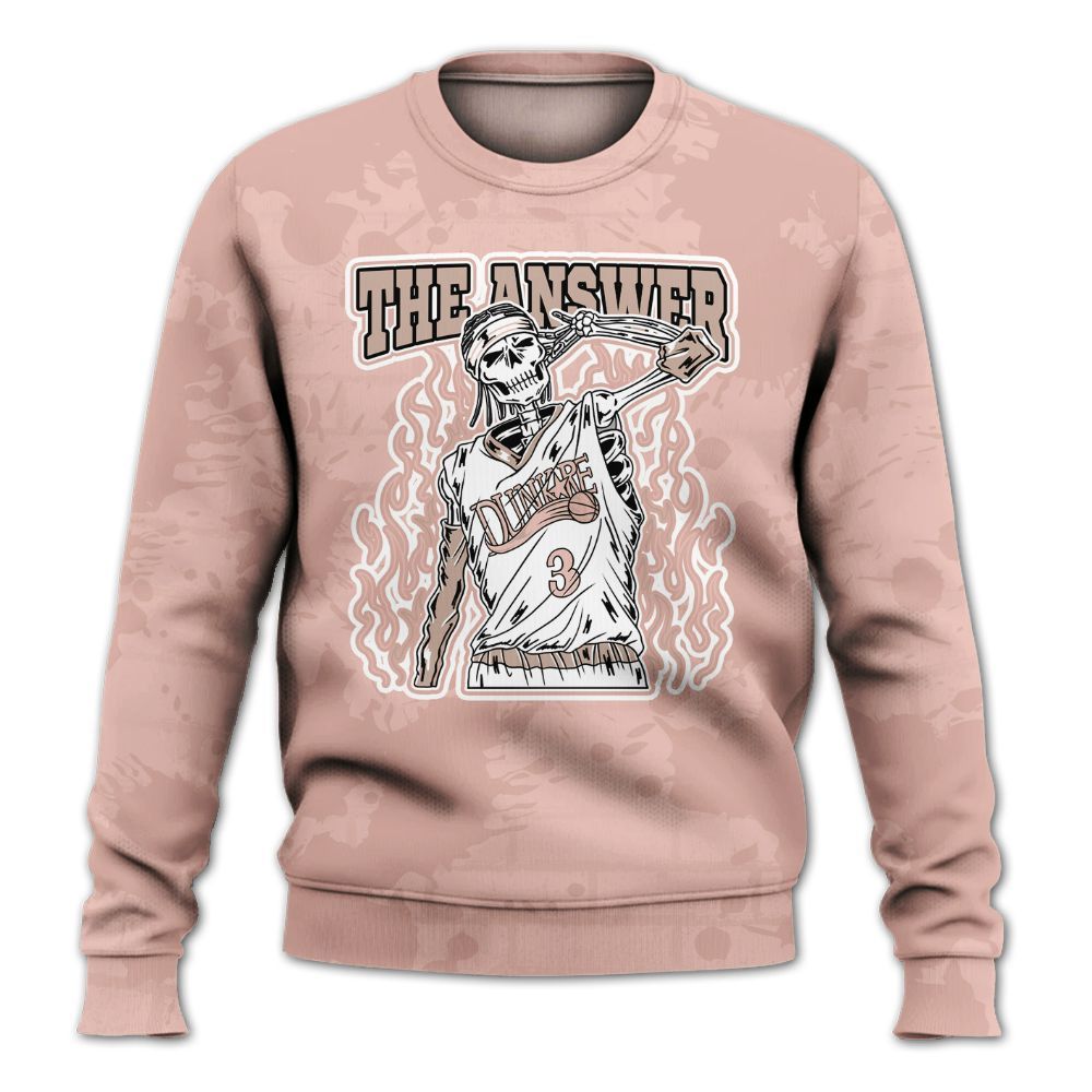 Sweatshirt To Match Dunk Low Pink Velvet - Allen Answer Skeleton Brick All Over Print