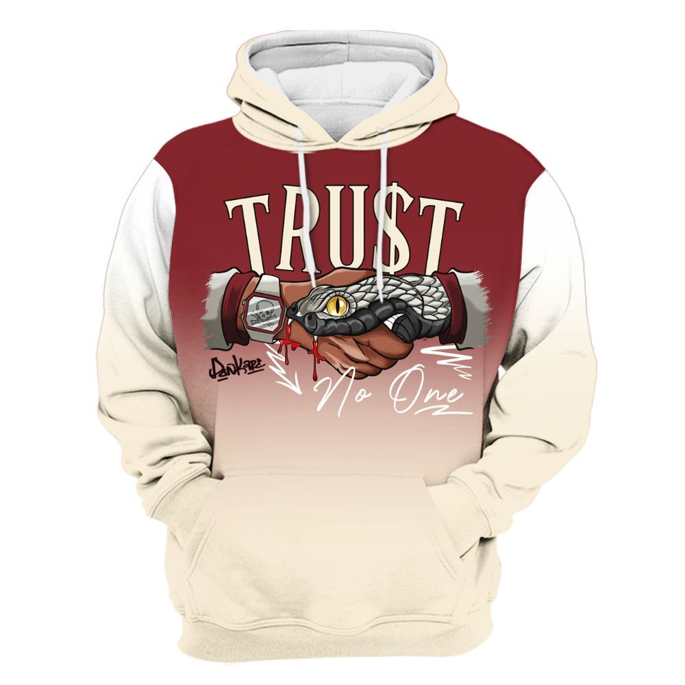 Hoodie To Match Valentine's Day 2026 4s - Snake Trust No One Drip All Over Print
