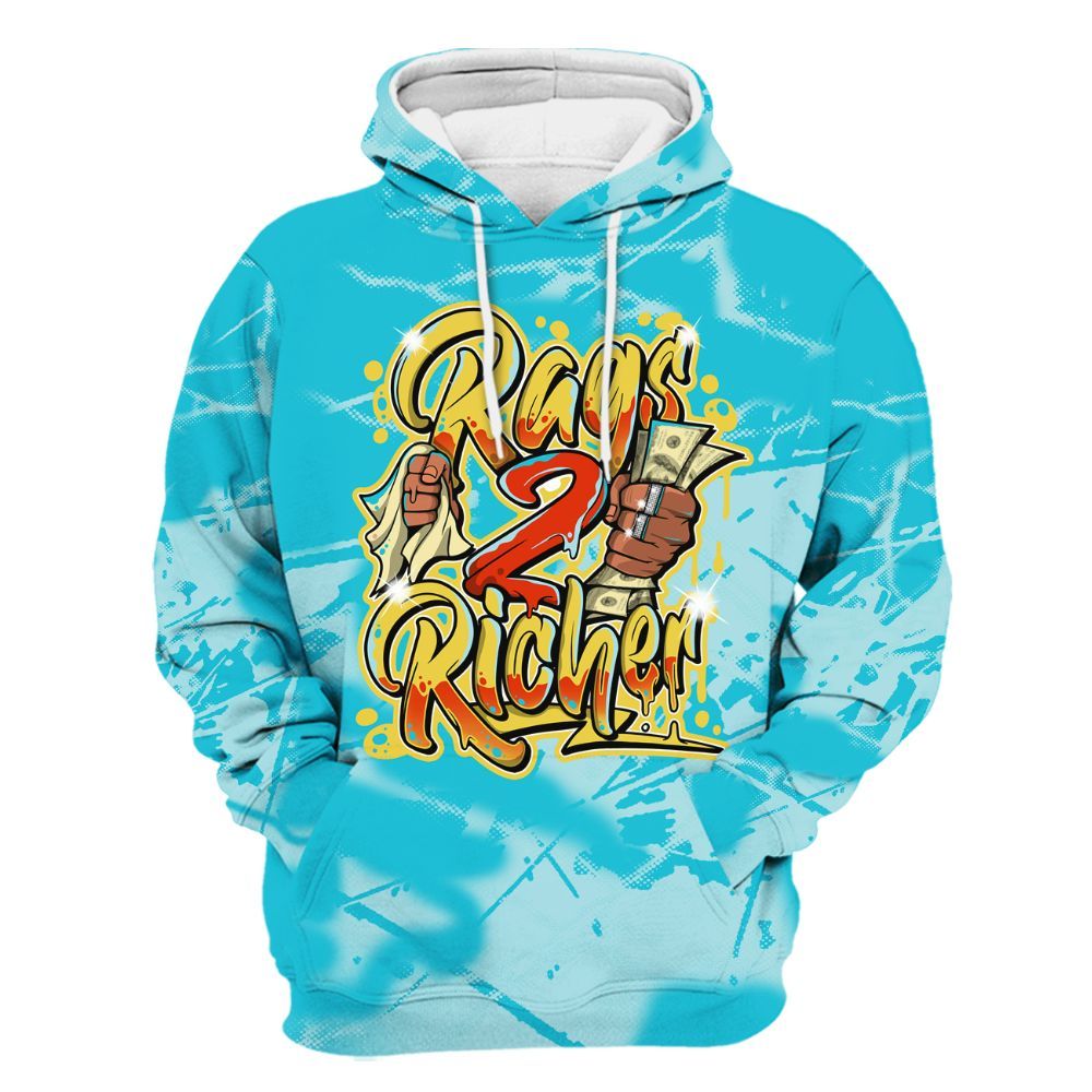 Hoodie To Match Dunk Low KD 17 N7 - Rag 2 Rich Graphic All Over Print