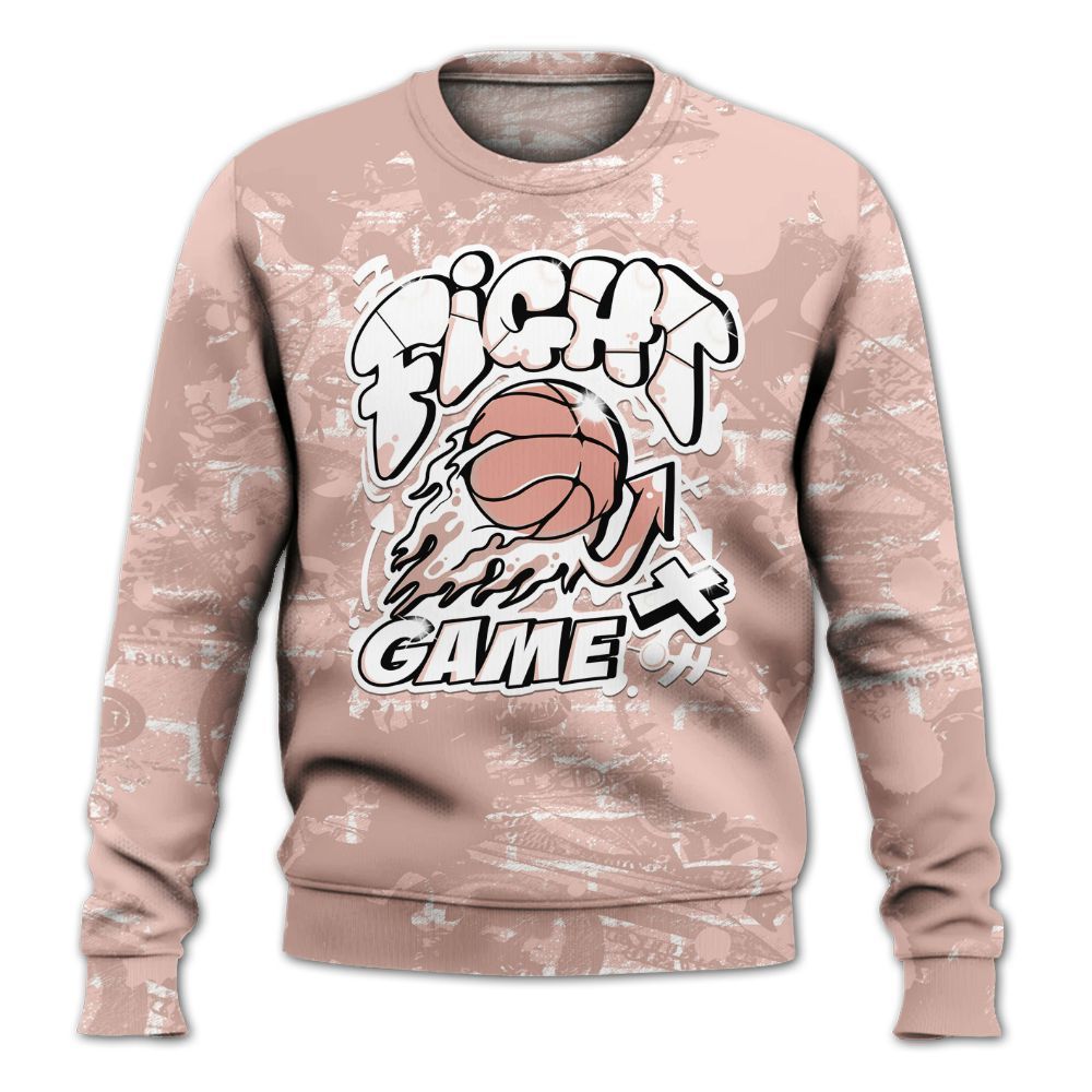 Sweatshirt To Match Low Legend Pink 11s - Fighter Games Graphic Street Art All Over Print