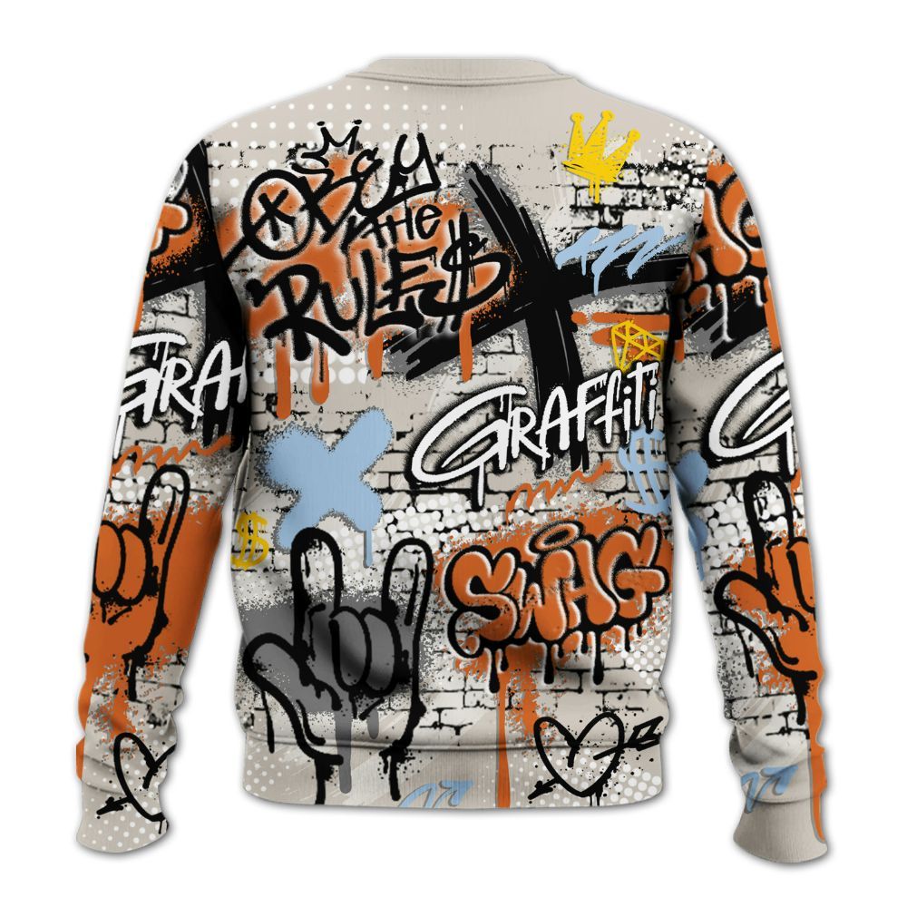 Sweatshirt To Match SE Craft 5s - True It Real Graffiti Streetwear All Over Print