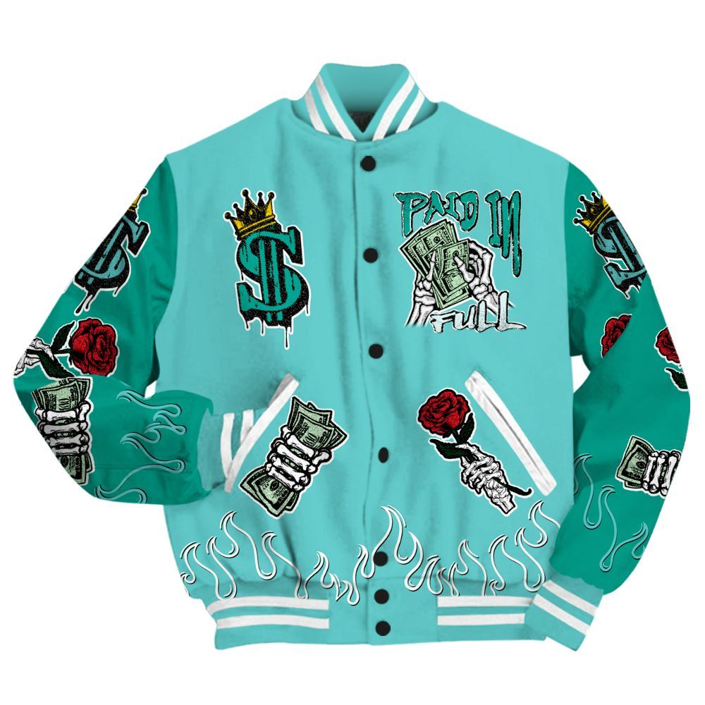 Varsity Jacket To Match KD 4 Easter Mint Candy - Everybody Paid In All Over Print