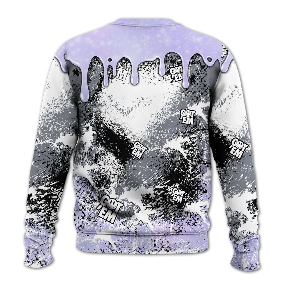 Sweatshirt To Match Zen Master 4s - Dripping 23 Drip All Over Print