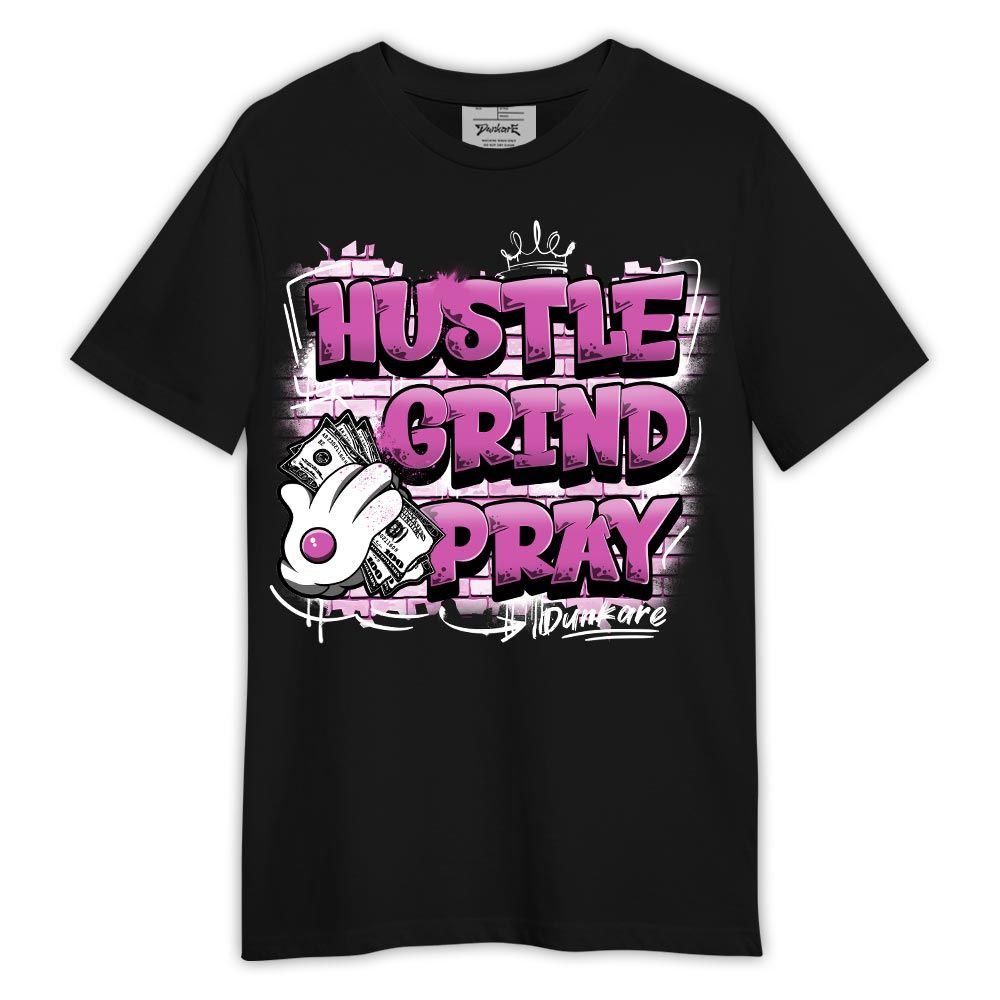 Shirt To Match Hyper Violet 4s - Husltes Grind Pray Shirt Outfit