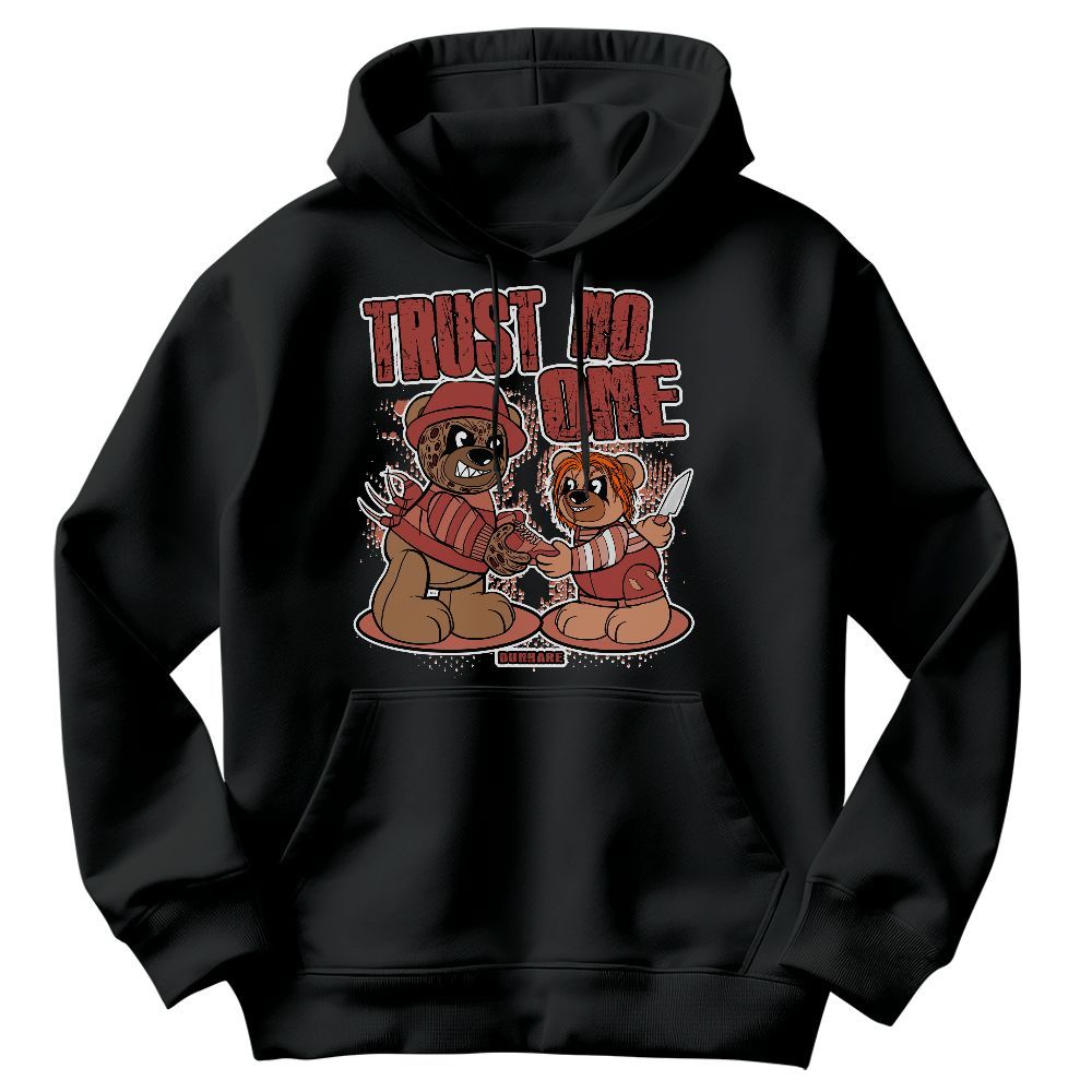Sweatshirt To Match Dune Red 13s - Trust No One Bear Graphic