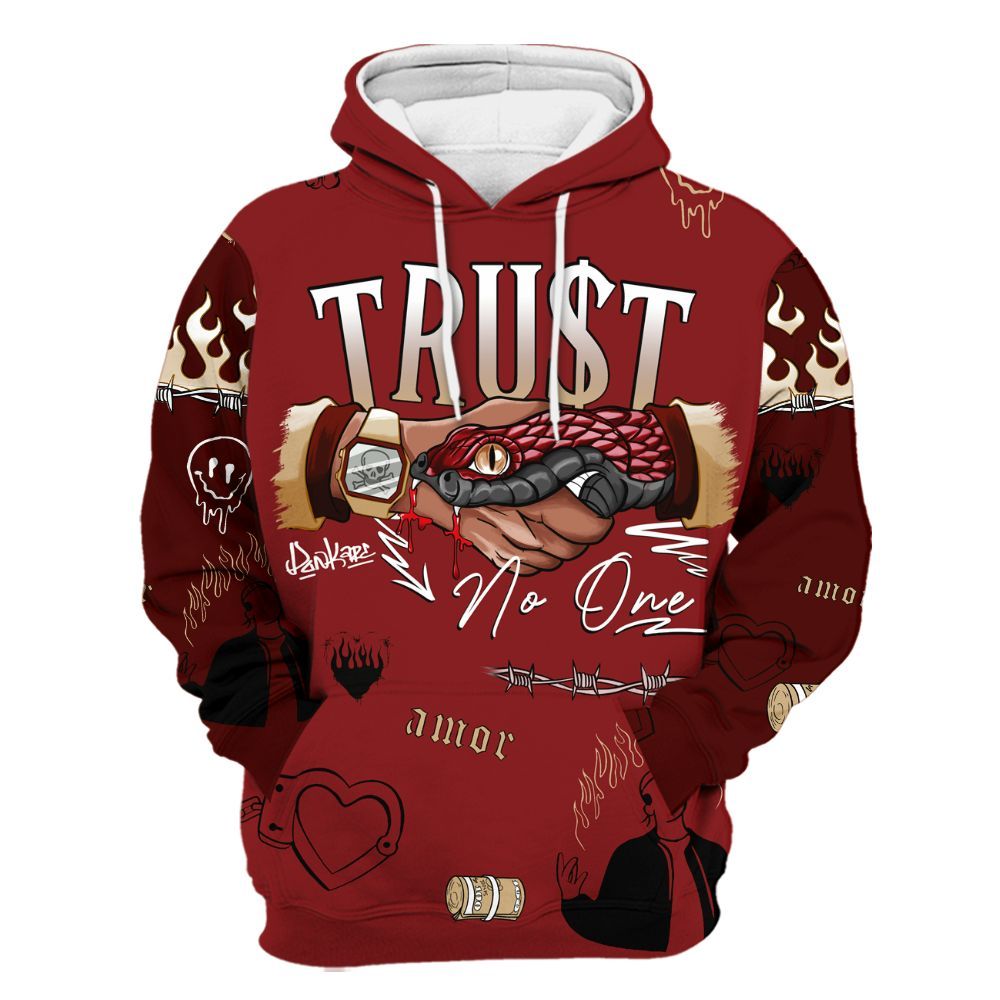 Hoodie To Match Bin 23 3s - Snake Trust No One All Over Print