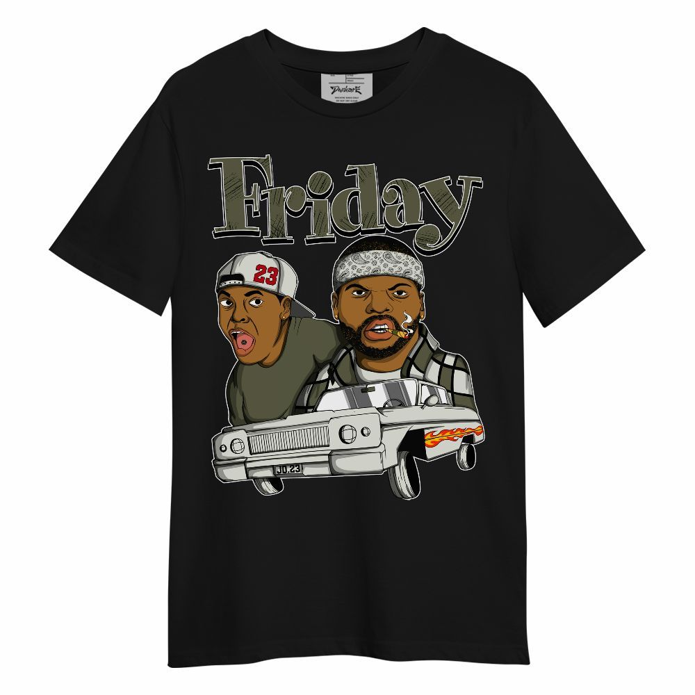 Shirt To Match Travis Scott Low OG Medium Olive 1s - Friday Sneaker Graphic Unisex Shirt