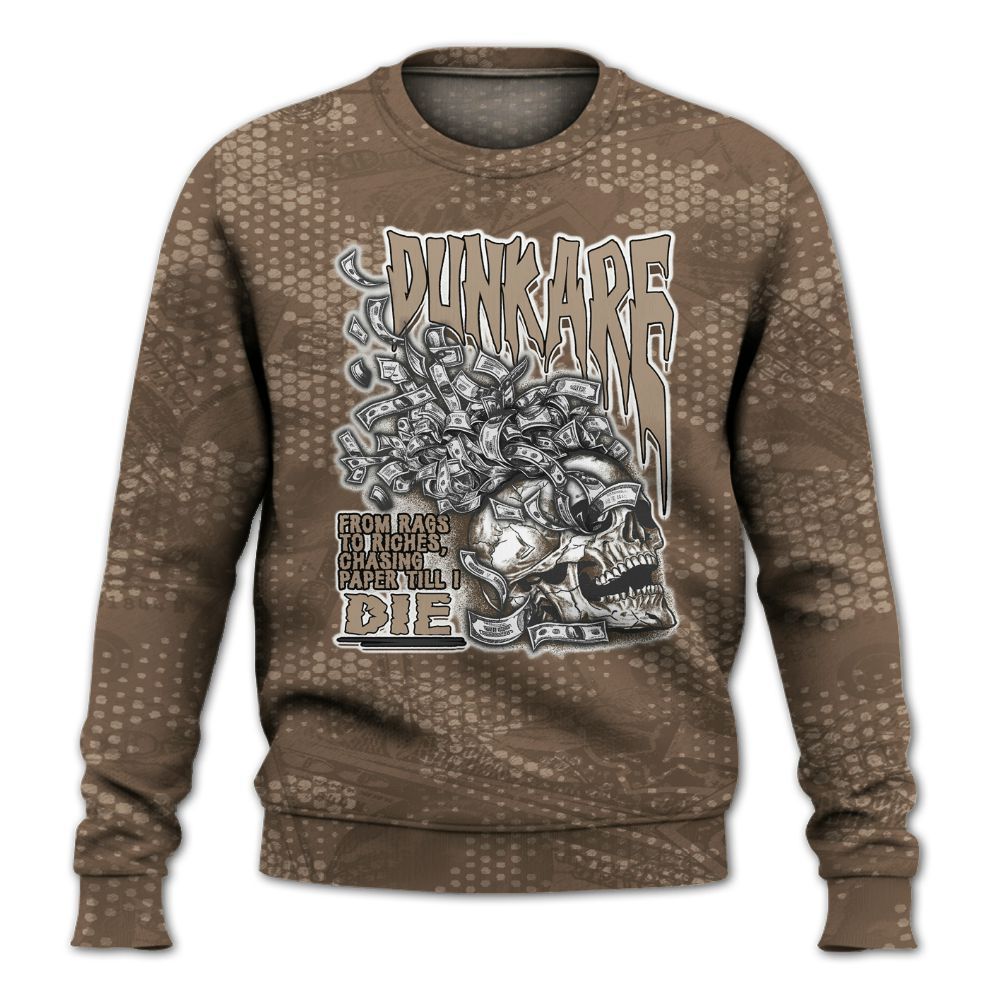 Sweatshirt To Match Dark Mocha Jack - From Rags To Riches All Over Print