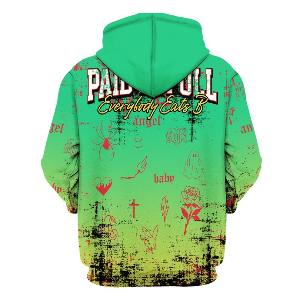 Hoodie To Match Ja 3 Jurassic Park Explorer - Paid In Full Money All Over Print