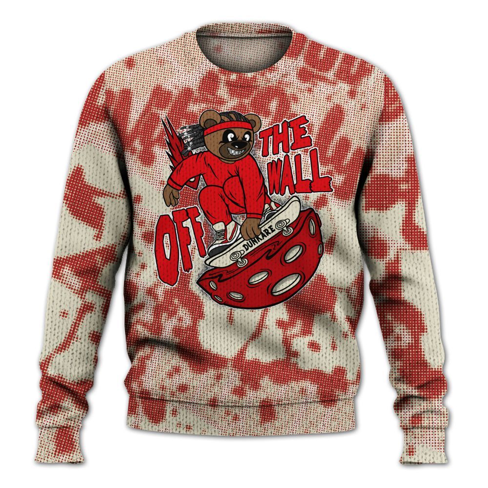 Knitted Sweater To Match Cement Grey 3s - Quirky Bear Street