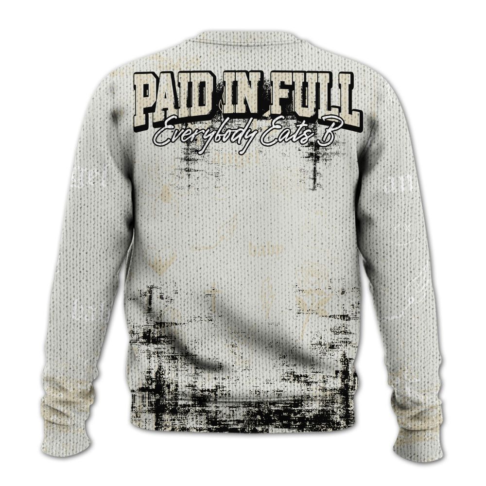 Sweater To Match Grand Finale 11s Shirt, Paid In Full Money Graphic