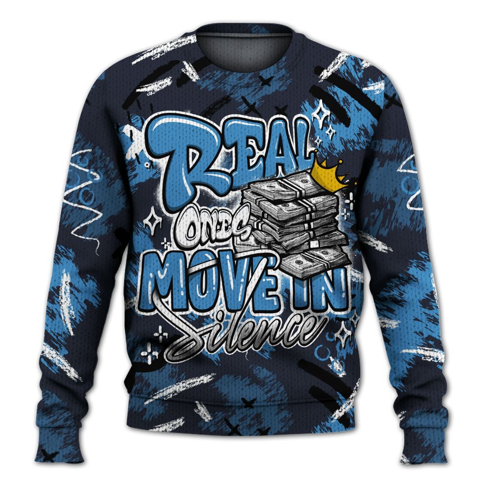 Knitted Sweater To Match Low OG Obsidian 1s - Real Ones Move In Streetwear