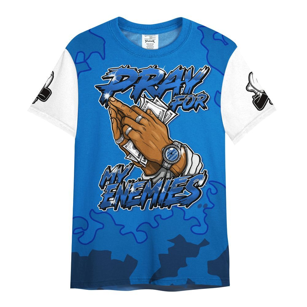 Shirt To Match Blueberry 12s - Prayed For Enemies Graphic Blessing All Over Print