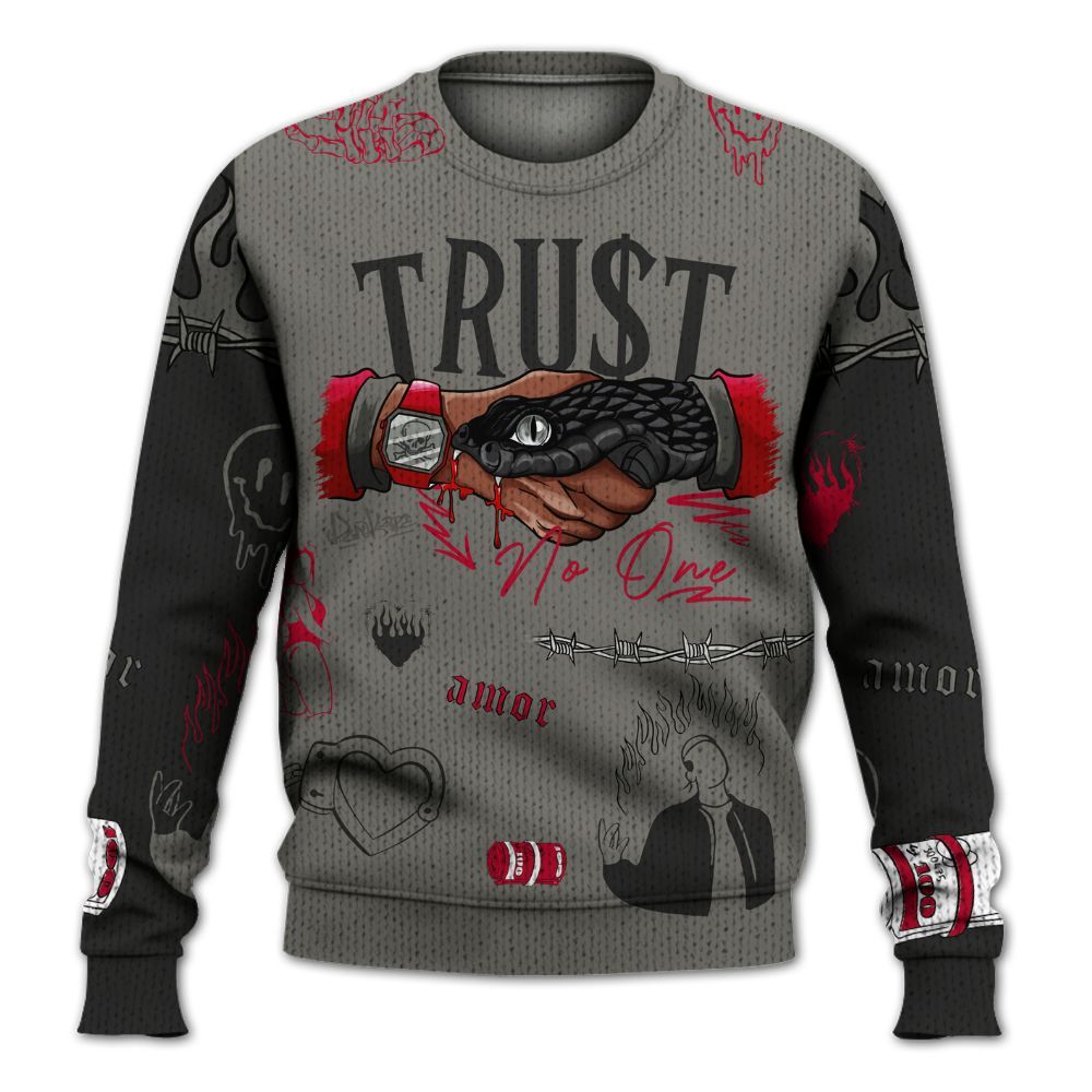 Sweater To Match Shadow 2025 10s Shirt, Snake Trust No One Graphic