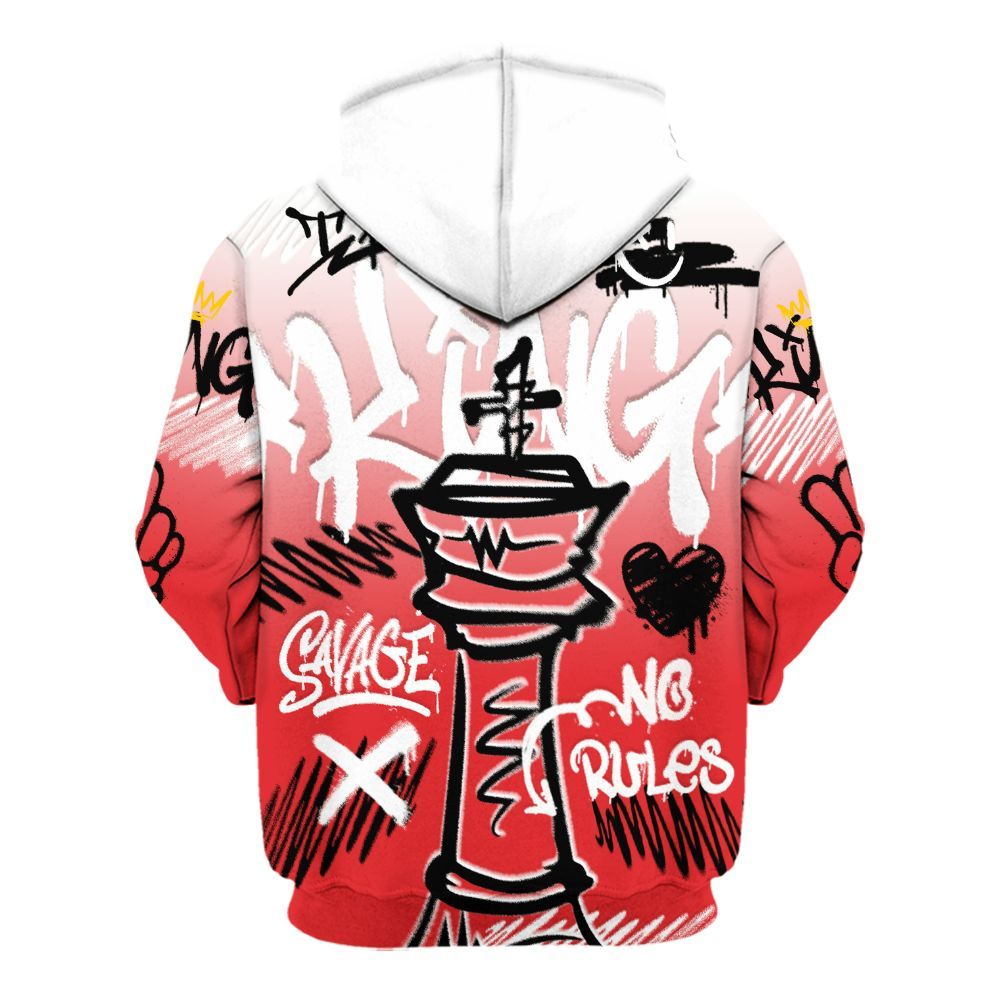 Hoodie To Match Chile Red 9s - Street King Chess Streetwear All Over Print