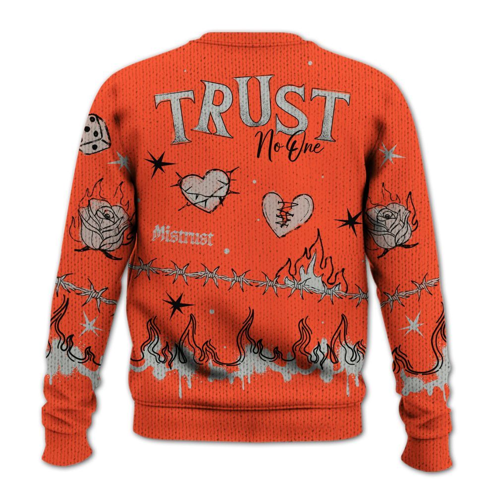 Knitted Sweater To Match Air Max 1 86 Cosmic Clay - Trust No One Snake-Bite Doodle Crayon