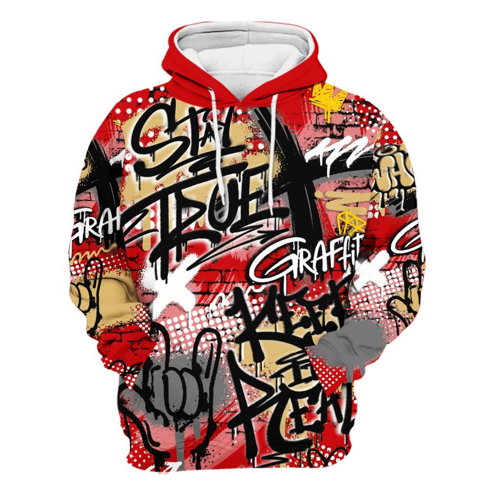 Hoodie To Match Ja 2 Halloween - True It Real Graffiti Streetwear All Over Print