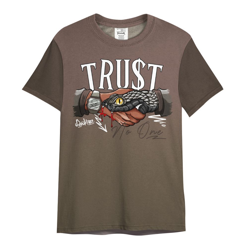 Shirt To Match AMM Dark Mocha 4s - Snake Trust No One Drip All Over Print