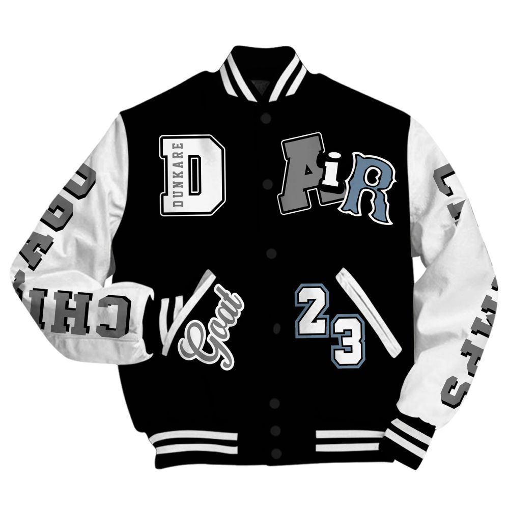 Varsity Jacket To Match Black Chrome 6s - AIR Number 23 GOAT All Over Print