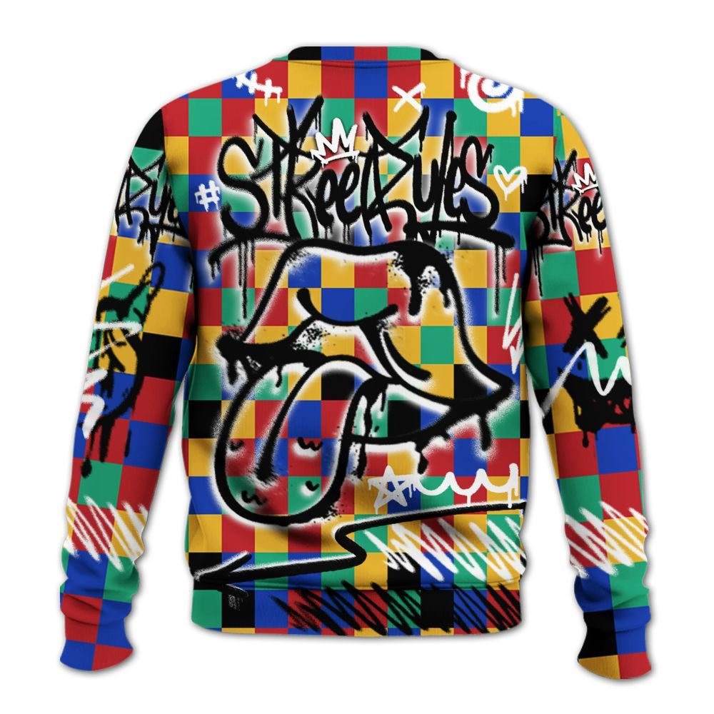 Sweatshirt To Match Air Rainbow Weave - Break Rules Streetwear All Over Print