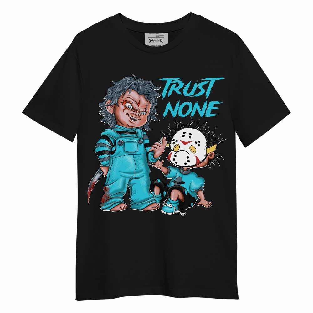 Shirt To Match Retro Gamma Blue 11s - Trust No One Scary Graphic
