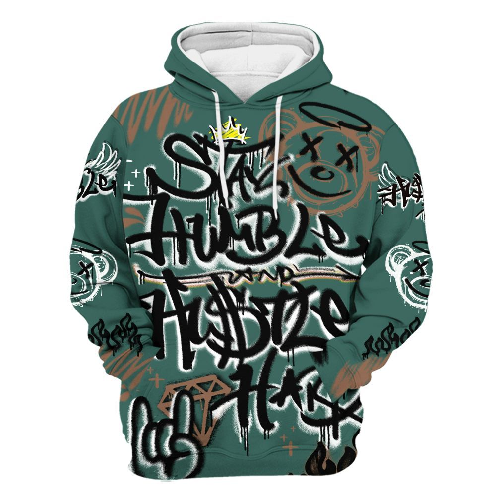 Hoodie To Match Low OG Oxidized Green 1s - Humble Drip Streetwear Graffity All Over Print