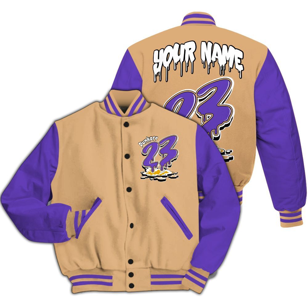 Varsity Jacket To Match SE Afrobeats 7s - Custom Name 23 Drip All Over Print