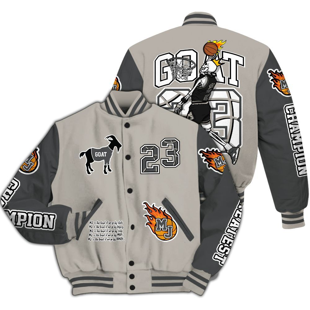 Varsity Jacket To Match Dunk Low Appears Oreo - 23 G.0.A.T Jump Up Basketball All Over Print