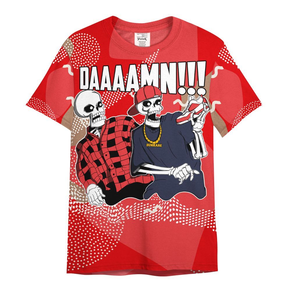 Shirt To Match Low OG Howard Bison 1s - Graphic Meme Damnn All Over Print