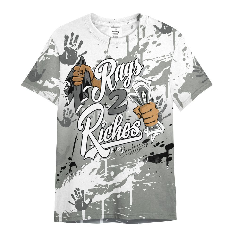 Shirt To Match Paris Cement Grey 4s - Rag 2 Riches All Over Print