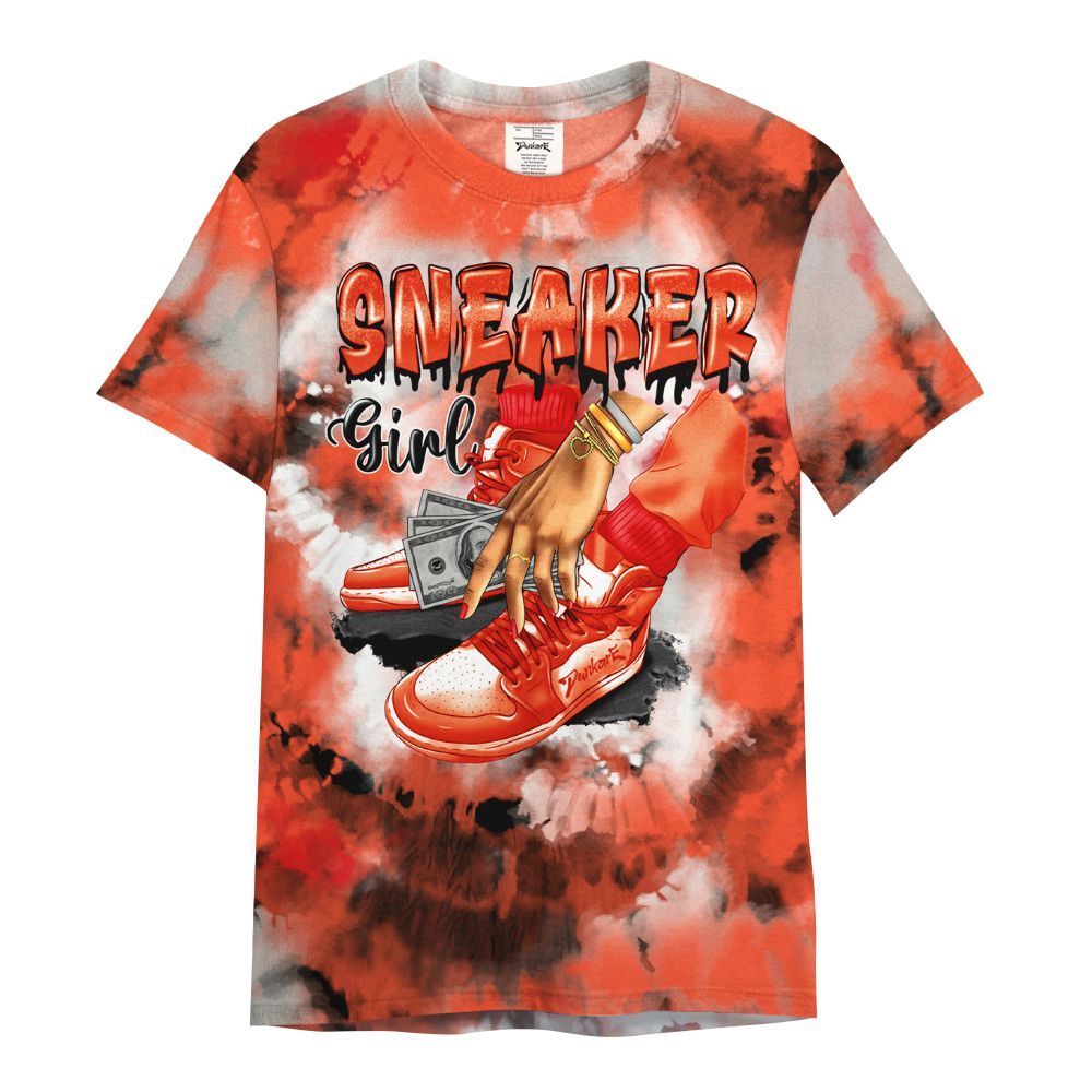 Shirt To Match Air Max 1 86 Cosmic Clay - SNEAKER Girl Money Drip Tie Dye All Over Print