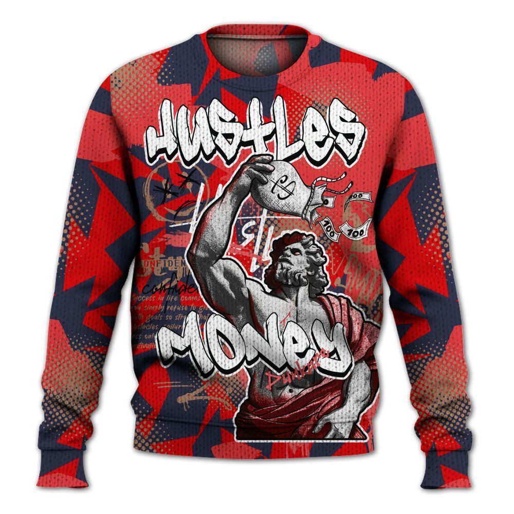 Knitted Sweater To Match Low OG Howard Bison 1s - Huslte Money Retro