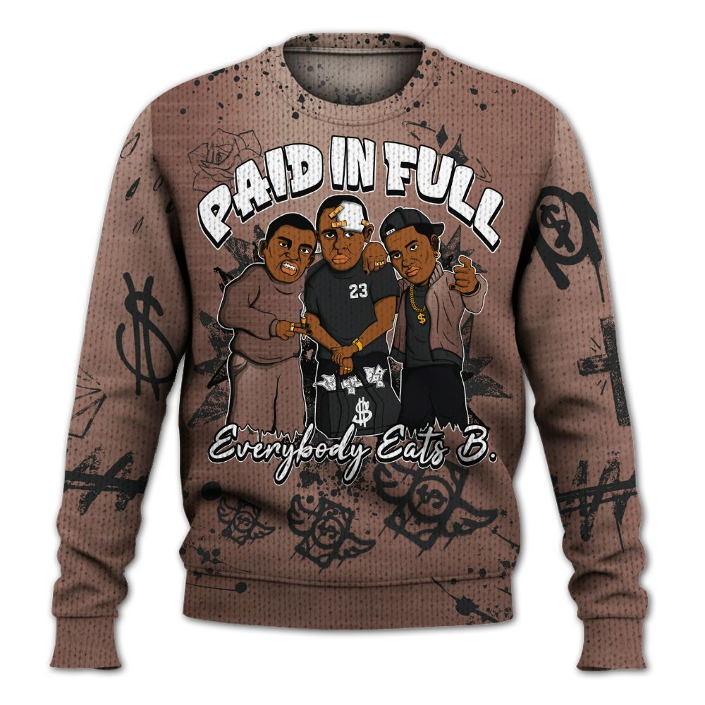 Knitted Sweater To Match KD 4 Christmas - Everybody Paid In Full Crayon