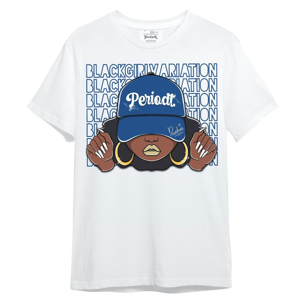 Shirt To Match Air Ship Royal Blue - Black Girl Variation Unisex Shirt